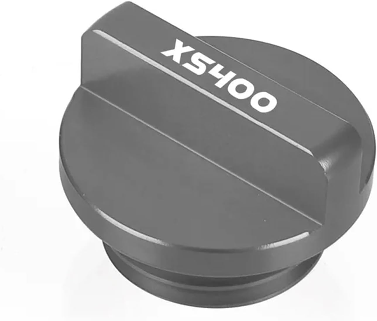 Motorcycle Engine Oil Filler Cap Screw C for Yamaha XS400/G/SH/SJ XS 400 G SH SJ 1980-1981-1982 Motorcycles Accessories CNC Aluminum M27*3.0 Engine Oil Filler Cap Plug(Gray)