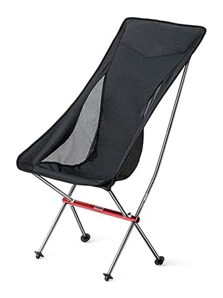 Chaise de pêche portable avec dossier haut ergonomique