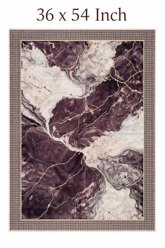 Image of AAZEEM Printed Tablecloth Soft Feel Foil Print Table Cover 4-6 Seater,Table Cover,Dining Table Cover, Table Linen,Dining Table Chair Cover,Dining Table Cover 6 Seater |Grey|36 X 54 Inches