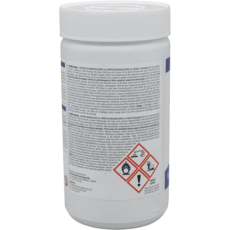 Brome désinfection régulière HTH Spa pastilles 20 g. - 1 kg + 12 Tests OFFERTS 7 en 1