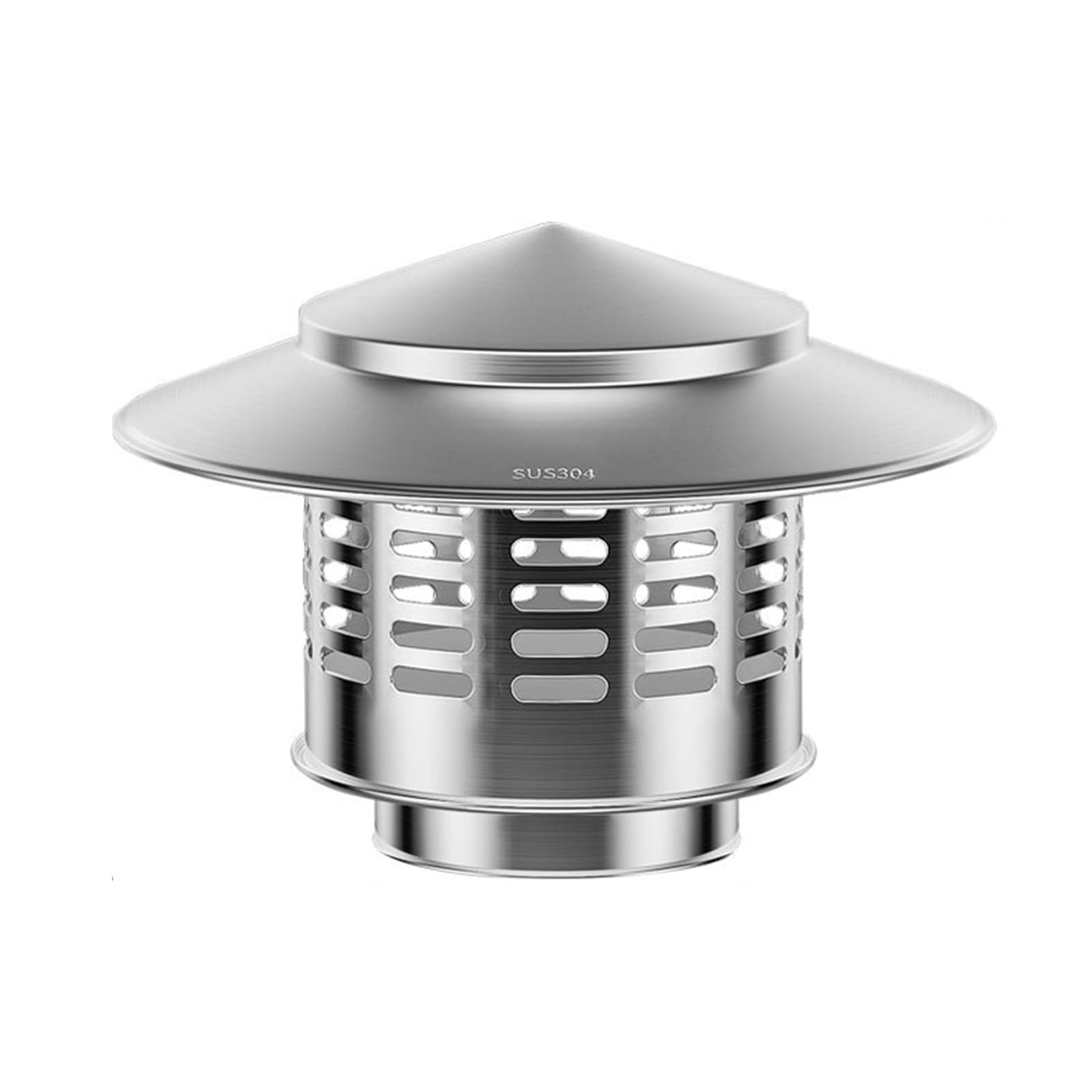 MYXJGNAIY Chimney Cap, Stainless Steel Chimney Cowl, Flue Pipe Mesh Protector, for Outside Vent Flue Roof,7.5cm