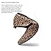 Harriseve Women's Casual Fashion Shallow Mouth Pointed Toe Flat Shoe - Breathable Mesh Ballet Flats (Leopard, Numeric_11)