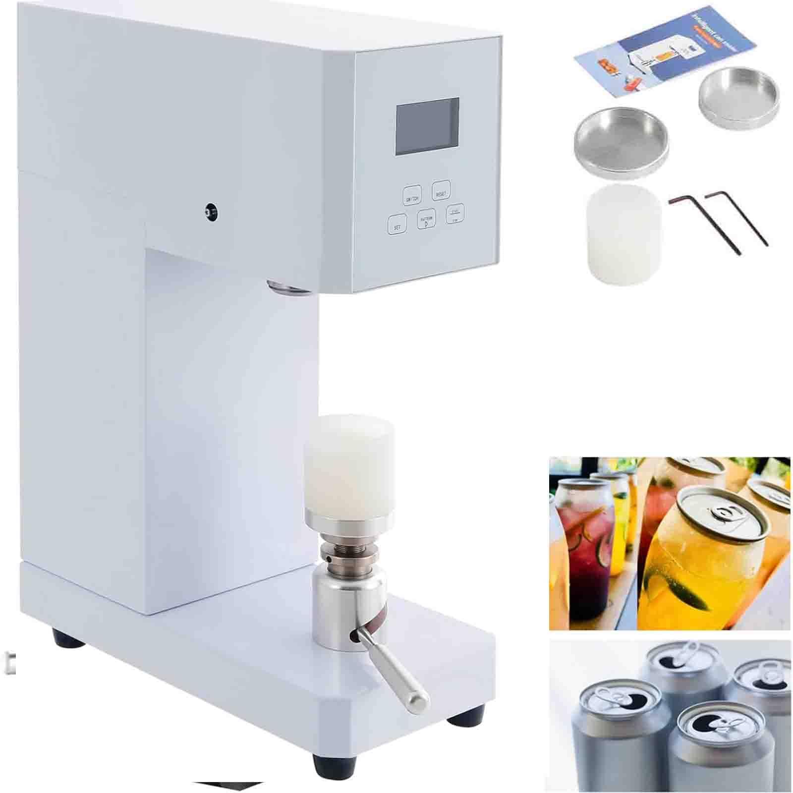 ASerZenith Electric Beverage Sealer Machine For Cafés And Restaurants | Adjustable Height & Fast Sealing Cycle For Aluminum And Plastic Bottles,A