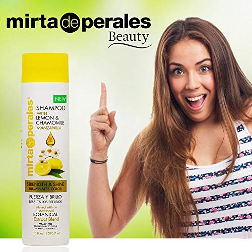 Mirta De Perales Shampoo With Lemon & Chamomile Manzanilla 10 Fl Oz. #TOP1