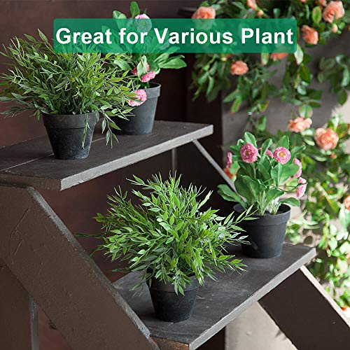 vensovo 10.16cm Black Clay Pot for Plant with Saucer, 6 Pack Small Terra Cotta Plant Pot with Drainage Hole - Image 2