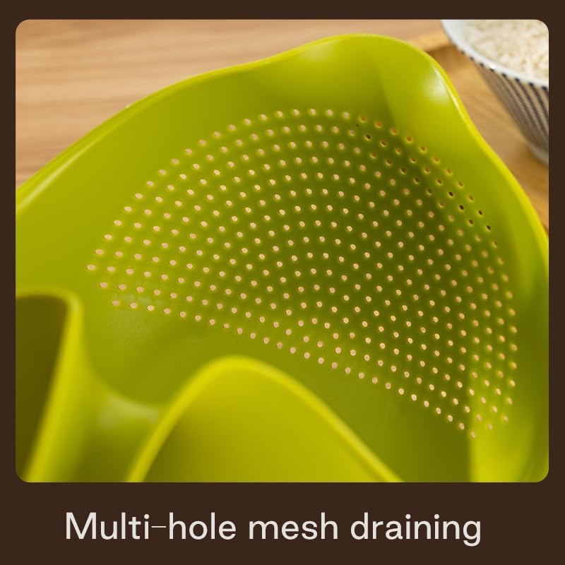 Large Food Grade Plastic Colander Strainer Basket – BPA Free, Multi-Use Rice Washer & Kitchen Drain Basket