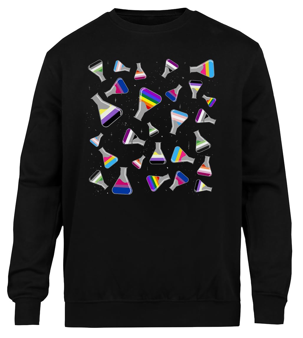 Duma Chemia Ciemna Czarna Bluza Unisex Z Ekologicznym Wycięciem Pod Szyją