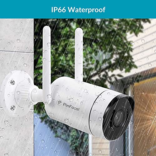 Pinfocal Security Camera System Wireless, 4Pcs 2K Outdoor Wifi Ip Security Camera With Spotlight, Long-Range Wifi, 2-Way Audio, 8Ch All-In-One Nvr With 12'' Ips Hd Monitor, 1Tb Hdd For 24/7 Recording #TOP5