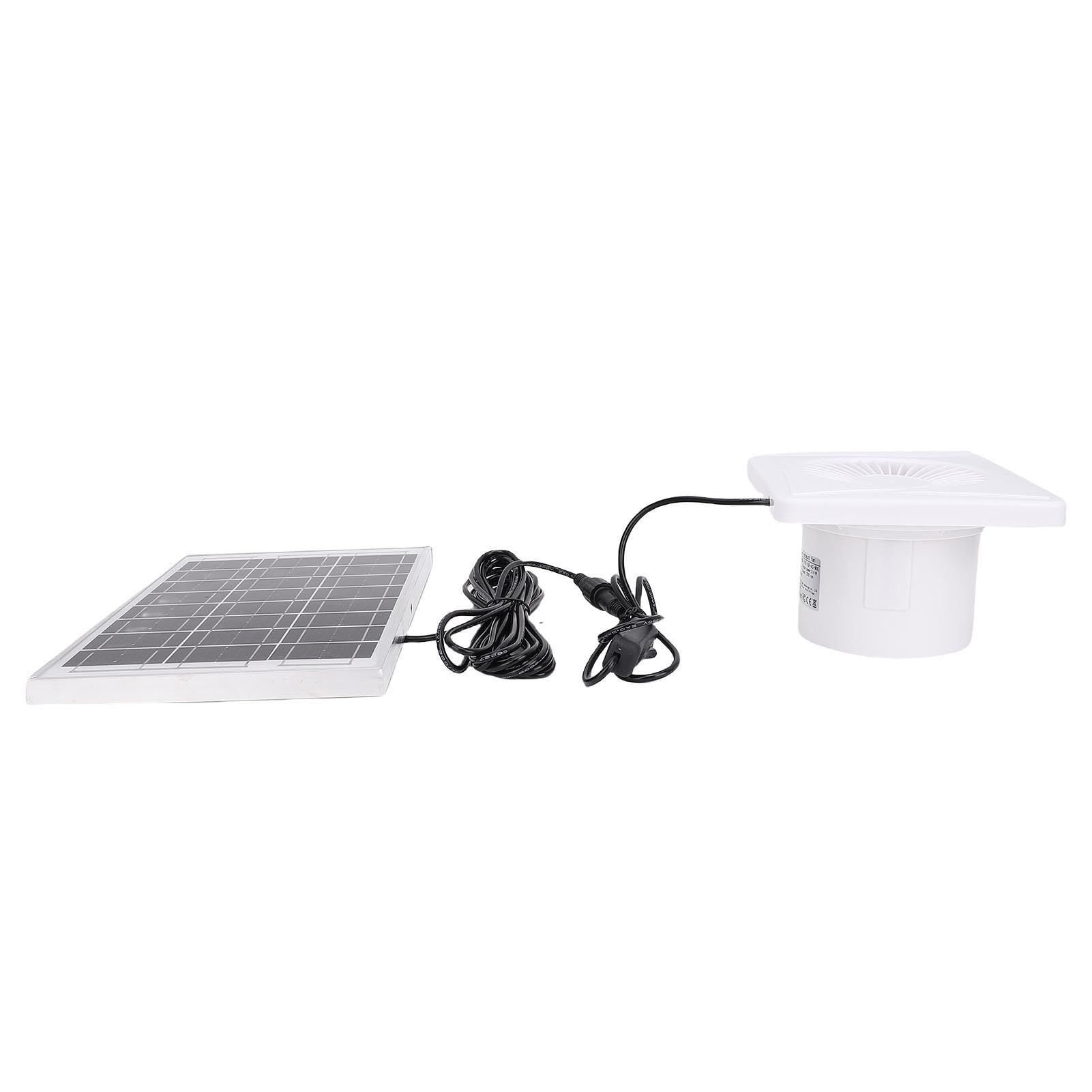 Rengue Solarbetriebener Dachventilator 6W, 4-Zoll-Lüfter für Hühnerstall