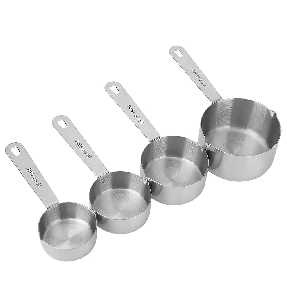 シェラカップ3個＆計量スプーン Amazon | 計量スプーンカップ 1カップ 1/2カップ 1/3カップ 1/4