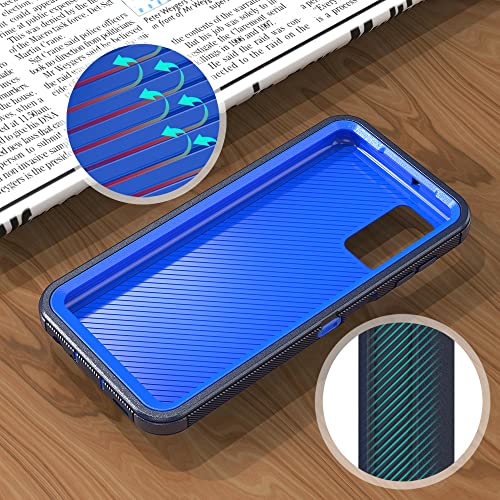 Niriaho Phone Case For Samsung Galaxy A32 5G, Heavy Duty Hard Shockproof Protector Armor Case Cover With Belt Clip Holster For Samsung Galaxy A32 5G Phone (Navy Blue) #TOP3