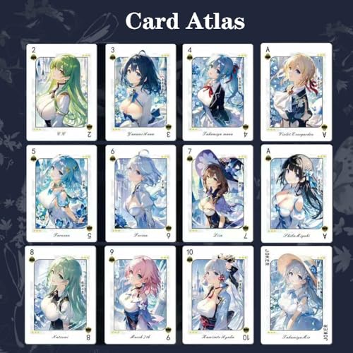 cardokey Poker Beautiful and Elegant,Fresh and Sweet Cartoon Gold-Stamped Playing Cards,Table Toy (Star Love Poker) – Bild 5