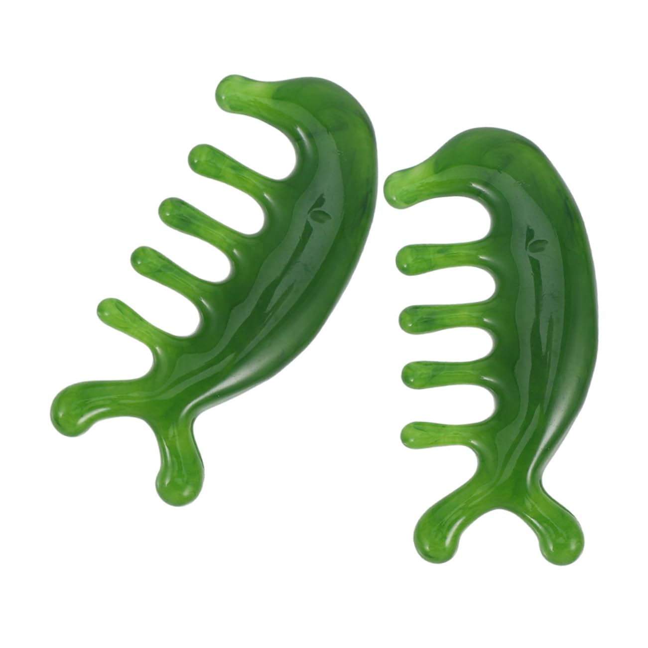 FOMIYES 10 Piezas Peine De Masaje Con Cáscara De Jade Peine Para Masaje Del Cuero Cabelludo De Cepillo De Escape De Cabeza s De Bolsillo s De Peluquería De Jade