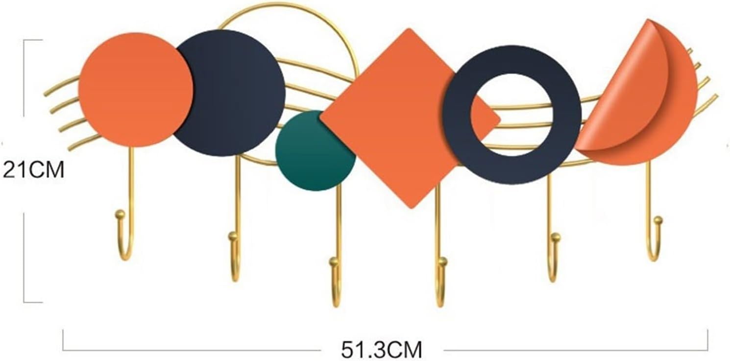 Coat Rack Coat Rack Wall Hanging Creative Light Luxury Hanging Clothes Hook After Door Clothes Hook Hanging Hook for Bedroom, Bathroom, Entryway Wall Mounted Coat Rack (One Color Small)