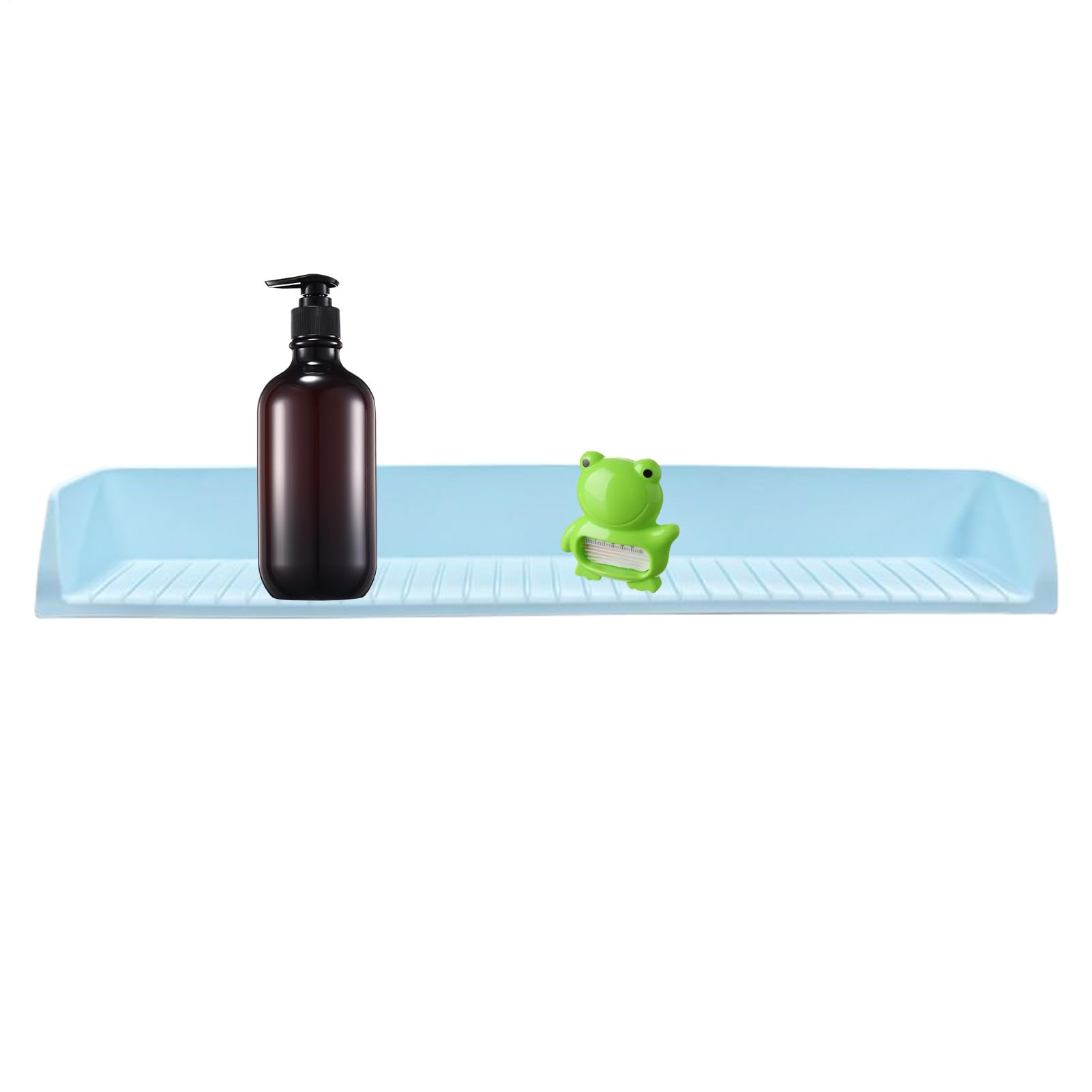 Spritzschutz Für Die Badewanne Silikon Schutzschild Für Das Badezimmer | Aufbewahrung Für Badespielzeug geeignet für Dusche, Badezimmer, Waschbecken, Waschtisch, Arbeitsplatte, Schreibtisch und Ec