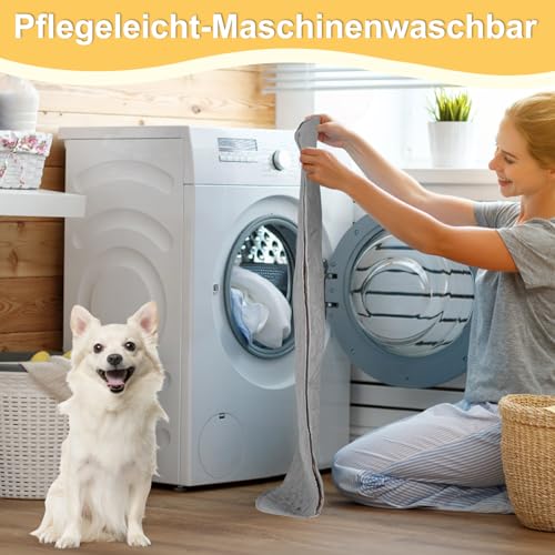 Binlava wasserdichte Hundedecke, 100×127CM rutschfest & Waschbar, Kratzfest Hundematte als Sofa Bett Auto Schutz, Beidseitig nutzbar, Outdoor geeignet für Hunde Katzen Haustiere