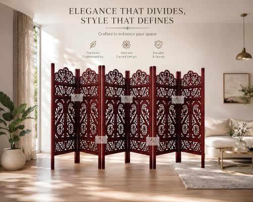 Image of Partition for Living Room,Divider,Partition Wall Divider Screen Separator, Wall Panel Divider for Hall | Bedroom |Office | Puja Room | Restaurant S Design (4 Feet 6 Panel)