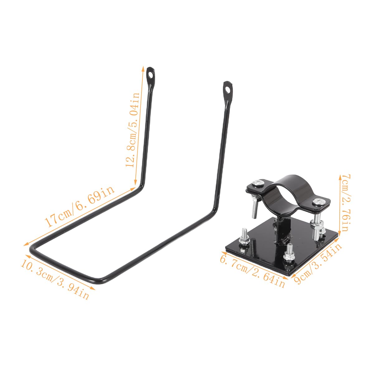 Alide Supporto Per Fissaggio Cestino Bici, Telaio Di Supporto Per Cestino Anteriore Auto, Telaio in Ferro, Lamiera Di Ferro Per Scooter E Bici Elettriche