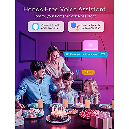 Aigostar Smart WiFi-bulb G45 E14-fitting, werkt met Alexa en Google Home, van kleur te veranderen, 7W LED-lampen… - Image 4