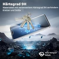 WILLONE Für Honor Magic 8 Pro 5G Panzer Schutz Glas (6,71 Zoll), 2 Stück Schutzfolie Glas+Kamera Schutzfolie 2 Stück, 9H Härte, Fingerabdruck kompatibel, HD Anti-Kratzen – Ansicht 5
