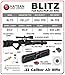 Wearable4U - Hatsan Blitz Full Auto PCP .22 Cal 1150 fps 53 FPE w/ 21-Shots 2 Magazines Air Rifle w/Scope and 100x Paper Targets and 250x Pellets and Hard Case Bundle