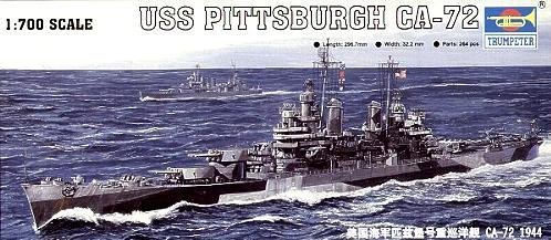 USS Pittsburgh CA-72 maquette Trumpeter 05726 1/700 pour collectionneur