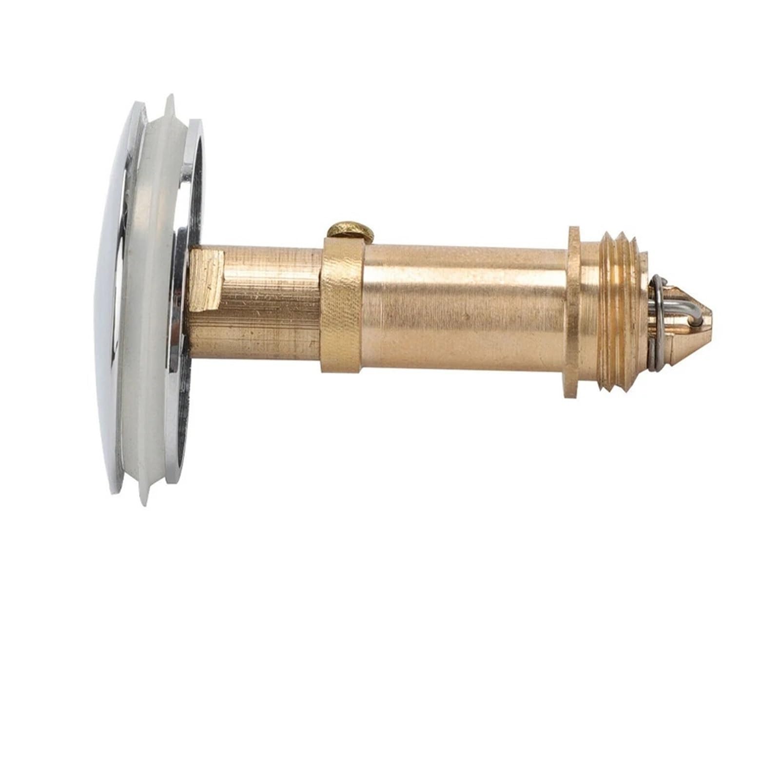 Tapón para Lavabo, Tapón Universal for Lavabo de baño, Grifo 36mm, desagüe emergente, botón pulsador Cromado, Paquete 2