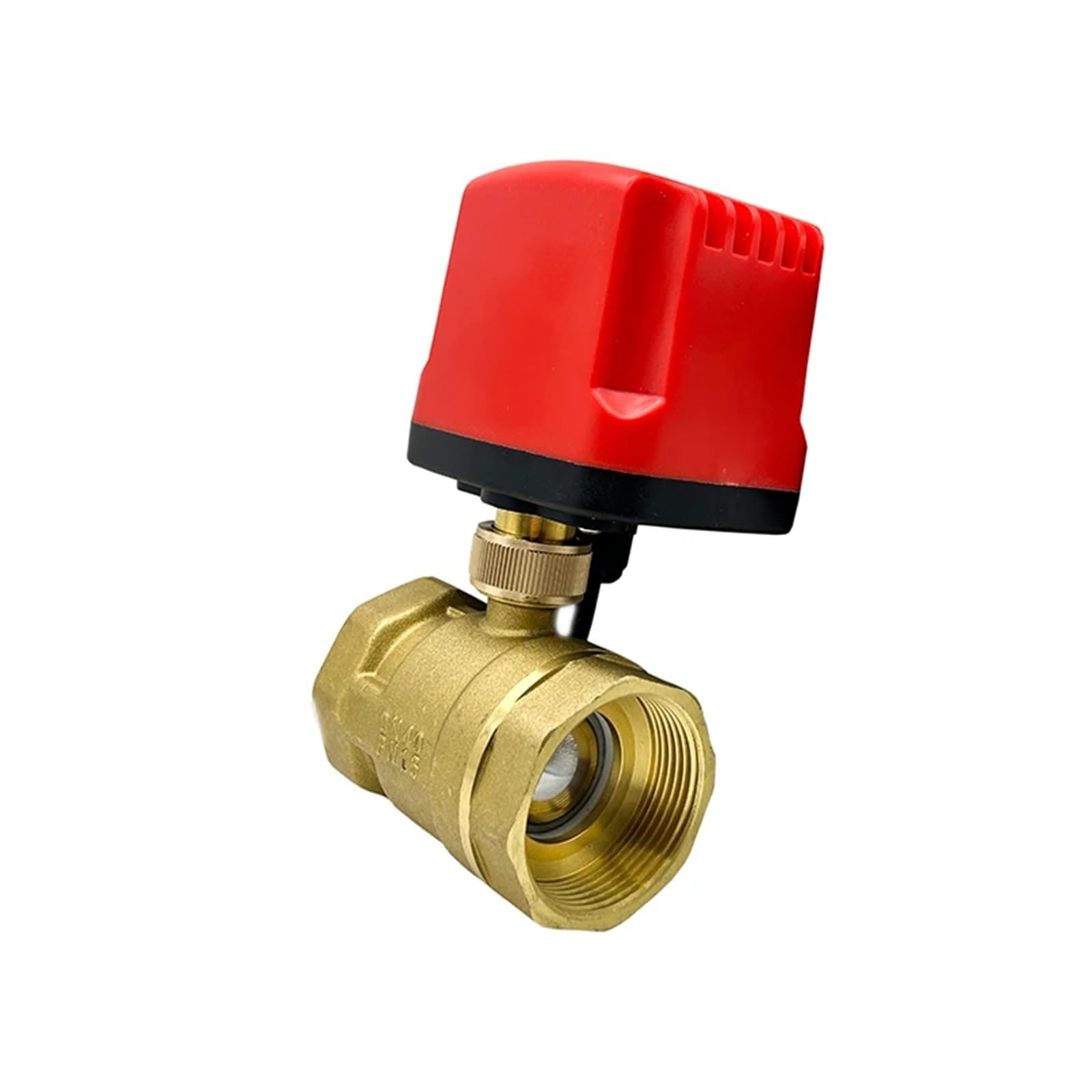 WQGQPXOB DN32 1/2" 3/4" 1" 1-1/2" 2" IP65 Waterproof Motorized Ball Valve 220V 12V 24V Brass Electric Big Torque Metal Motor(220VAC-CR04)