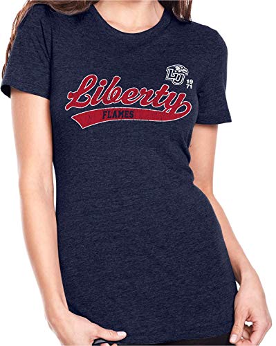J2 Sport Liberty Flames NCAA Old School Sport Tail Womens T-Shirt