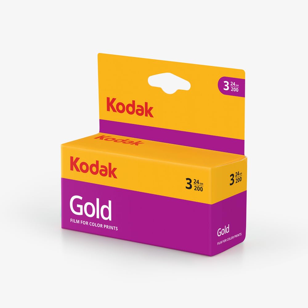 【未開封】Kodak ゴールド100 36枚撮　10本セット　フィルムカメラ用 Kodak 6033971 Gold 200 Film (Purple/Yellow) - 3 Rolls - 24