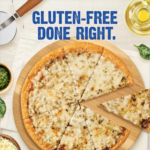 Image of Against the Grain Nut-Free Pesto Original Crust Pizza, No Gluten, Grains, Seed Oils, Preservatives or Gums, Frozen, Family Size (22.4 oz)