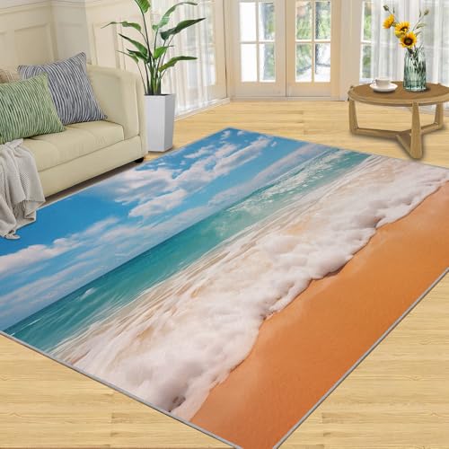 Tapete decorativo rectangular 3x5 ft microfibra antideslizante miniatura 2