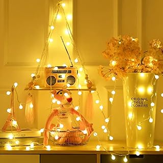 Briignite String Light, 2 Modes 100 LED 36Ft Indoor LED Fairy Light, IP44 Waterproof Warm White 2700K Twinkle Firefly Lights USB Powered for Decoration Party Festival Celebrate Birthday Wedding