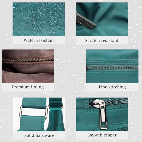 Image of VOLGANIK ROCK Crossbody Bags for Women RFID Lightweight Travel Shoulder Bag Waterproof Nylon purses and handbags Pocketbook