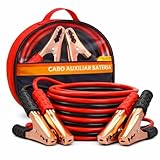 Cabo de Bateria 10mm Chupeta Automotivo 800 Amperes Cabo de 2,5 Metros Com Garras Em Aço Cobreado Fio com Bolsa de Transporte transferência de energia Carro Moto e Caminhão Premium