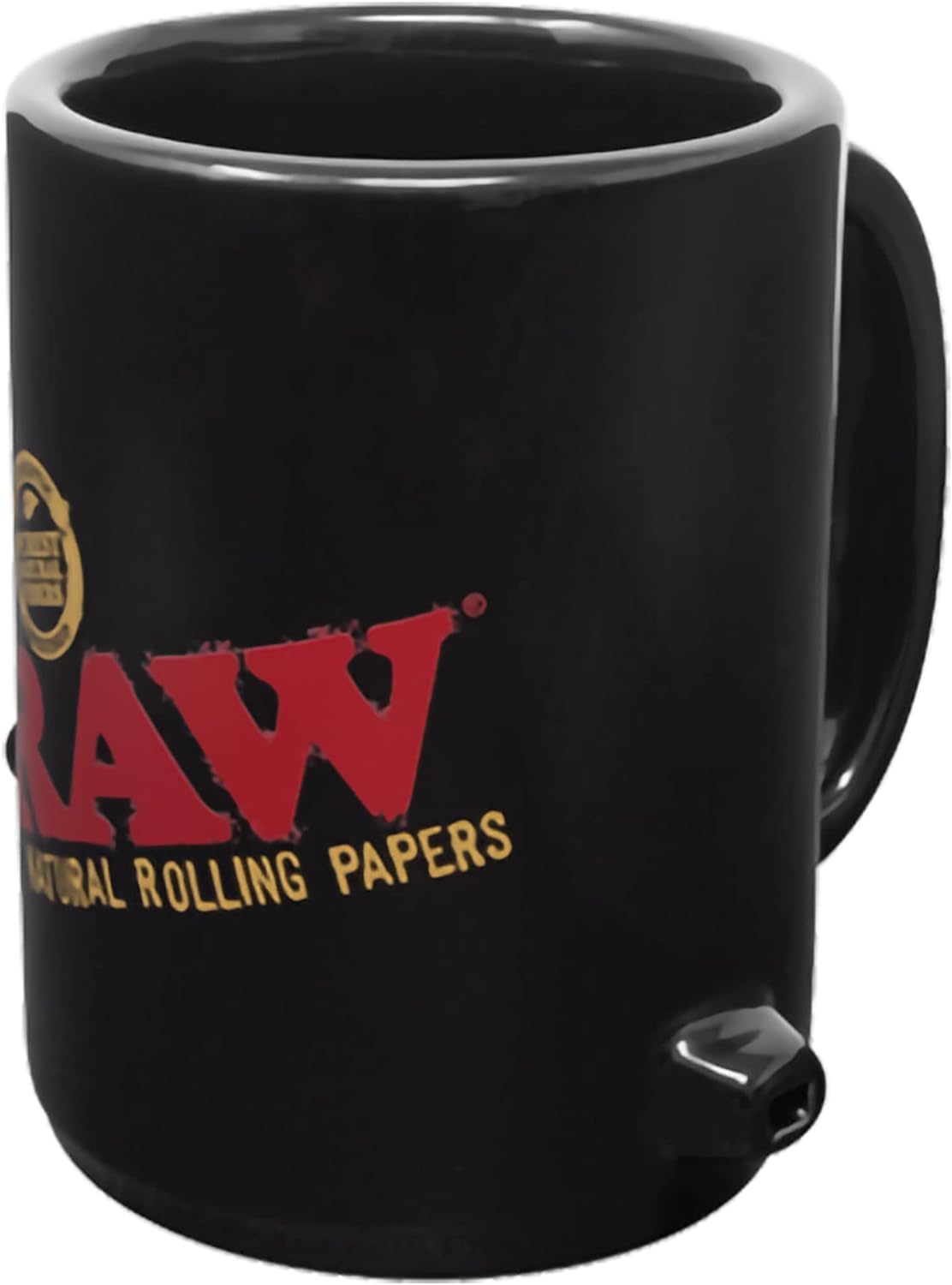 Vastu Novelty RAW Wake Up and Bake Up Coffee Cup - RAWthentic Multifunctional Drinking Mug, Black, 10 Ounces / 296ml - Image 2