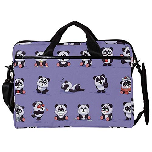 Bolso bandolera para portátil de 14 y 15,4 pulgadas maletín Panda con bolsillos