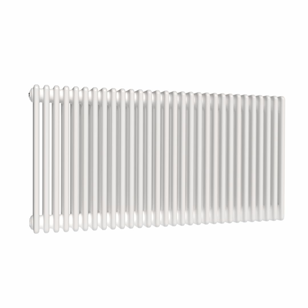 Lux Heat White Horizontal 4 Column Traditional Radiator 600Mm (H) X 1370Mm (W)