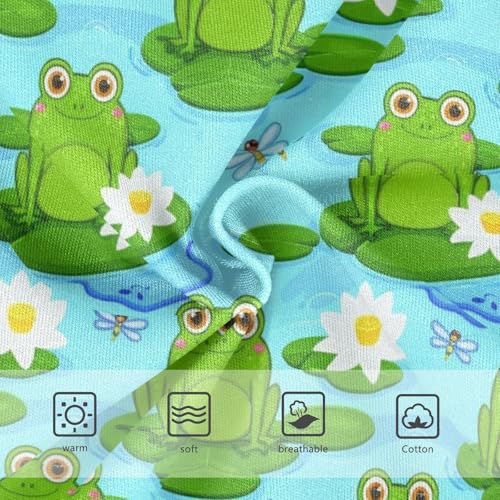 Joisal Print Girls Underwear Toddler 2t Cotton Panties for Girl Cute Green Frogs Blue Briefs Underpants3