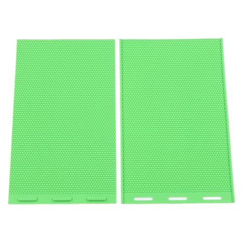 Acouto Bivaxpressark Flexibel Silikongrund för Bikaketillverkning Biodlarutrustning för Biodling 2 st. (Grön)