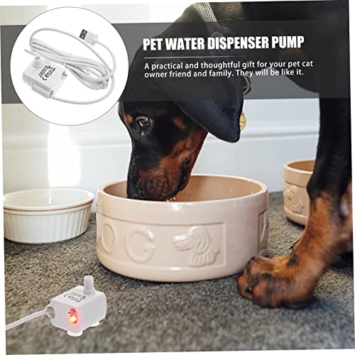 Bomba de fuente para mascota Healifty USB ajustable y silenciosa miniatura 5