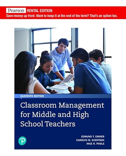Classroom Management for Middle and High School... 0136838073 Book Cover