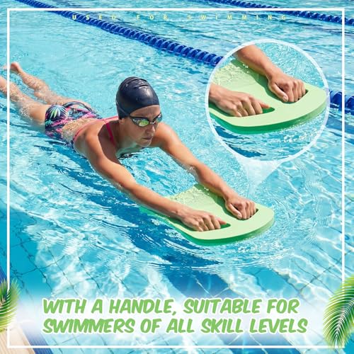 Soulchen 3 Pack Swimming Kickboard Adult Kids, 3 Size Combo Kick Board Swimming Training Buoy Pool Board Float Swim Training Aid for Sports Lap Exercise Technique Practice(Green, Orange, Light Blue) by Soulchen - Image 4