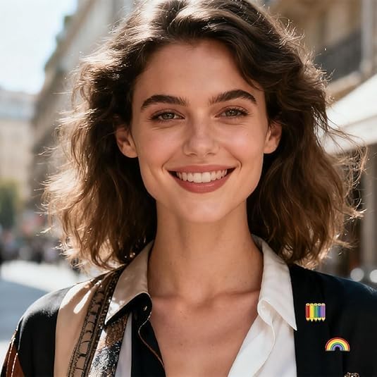 Gay Pride Accessory - Rainbow Flag LGBTQ+ Brooch Pin for Men and Women - Image 6