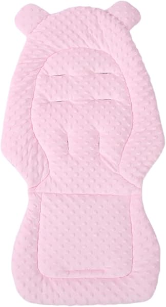 Cojín Para Cochecito De Bebé - Forro De Asiento Universal Transpirable De 15,75 Pulgadas, Almohadilla Reversible De Algodón Suave Con Puntos, Inserto Para Automóvil Infantil | Soporte Corporal P - 1