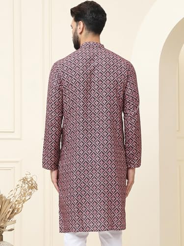 Image of SOJANYA (Since 1958 Men's Exquisite Silk Blend Kurta Elevate Your Festive Look-Crafted for Excellence