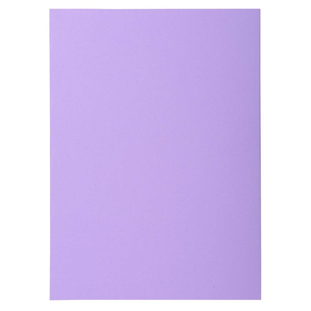 Exacompta - Ref 850016E - Super Square Cut Folders - 22 x 31cm in Size, Suitable for Storing & Holding A4 Documents, 60gsm Material - Purple (Pack of 250)