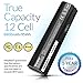 NinjaBatt 12 Cells Laptop Battery for HP 593553-001 636631-001 593554-001 593550-001 MU09 MU06 593562-001 G62 CQ42 2000 G72 G7 G6 DM4 CQ56 CQ57 CQ62 HSTNN-Q62C G56 HSTNN-DB0W 593555-001 [8800mAh]