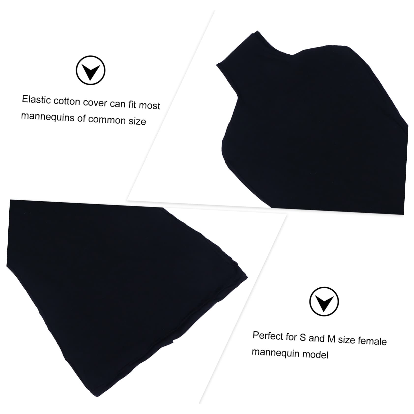 HAWILLOSCH 4 Pcs Elegant Mannequin Cover Fabric Dress Form Model Cover for Female Mannequin Tight Fit