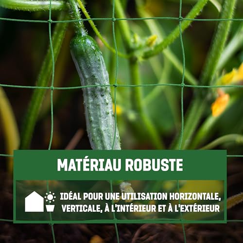 Filet à ramer GardenGloss pour éviter les maladies des tomates et concombres - 4